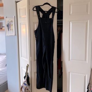 Black overalls
